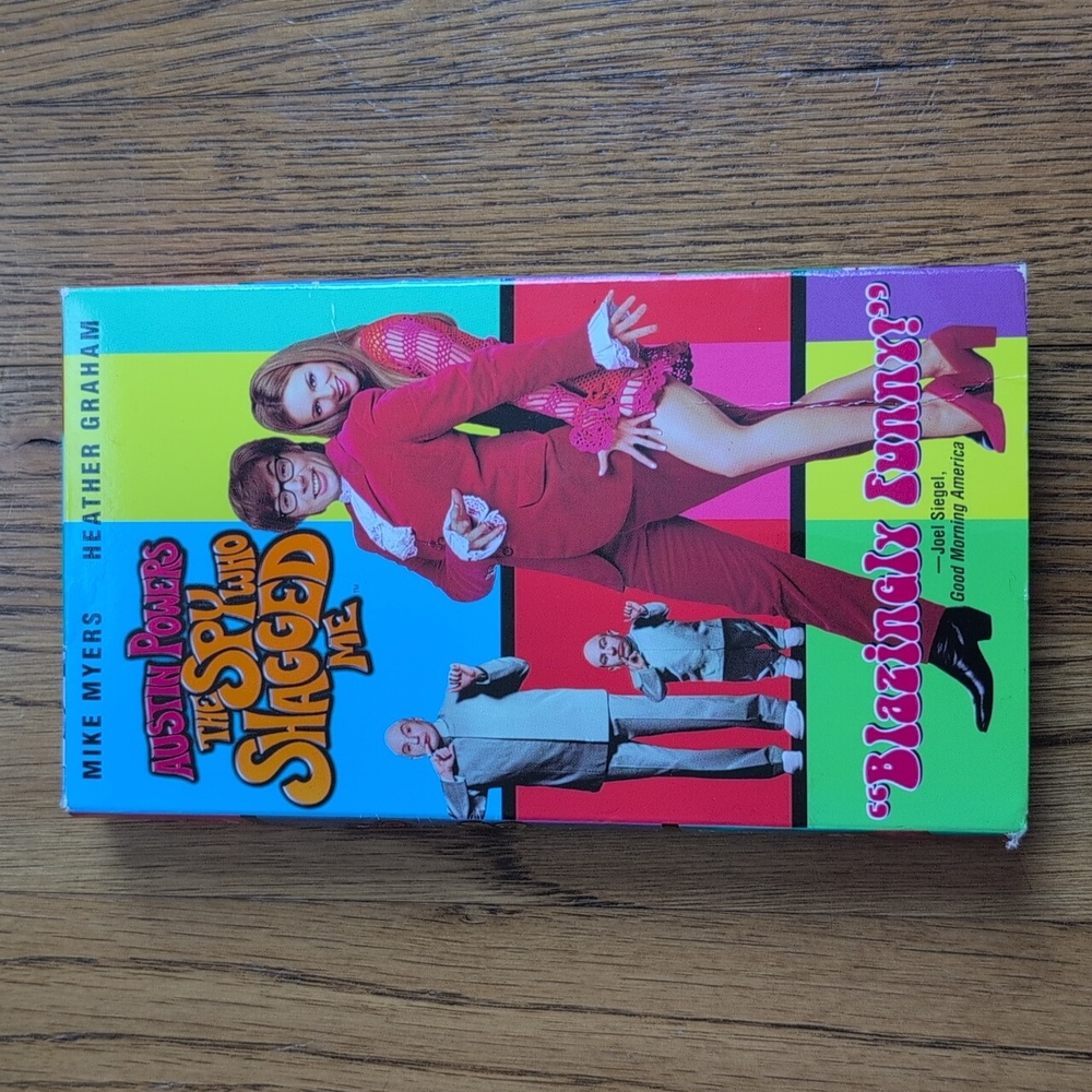 Austin Powers The Spy Who Shagged Me VHS Tape Comedy Film Vintage Movie